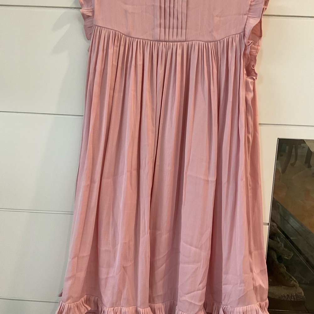 Pink Ruffled Kids Dress